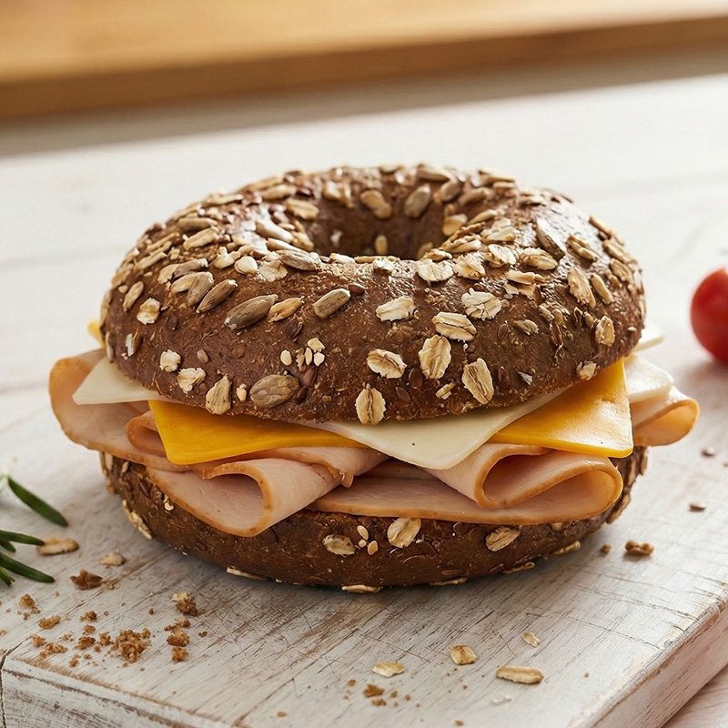 BAGEL MONTANA EZİNE PEYNİRLİ HİNDİ FÜME